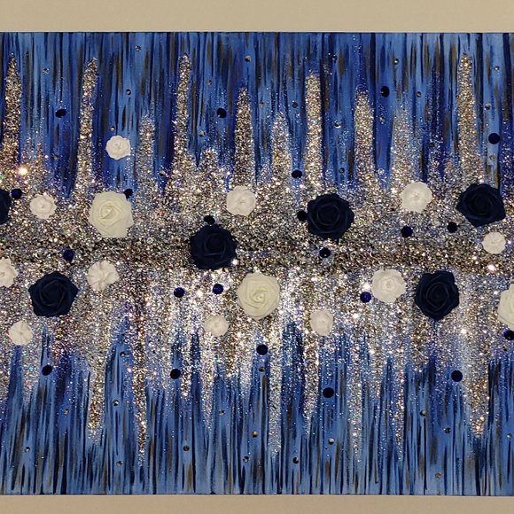 Handmade acrylic painting wall art abstract 30inx40in